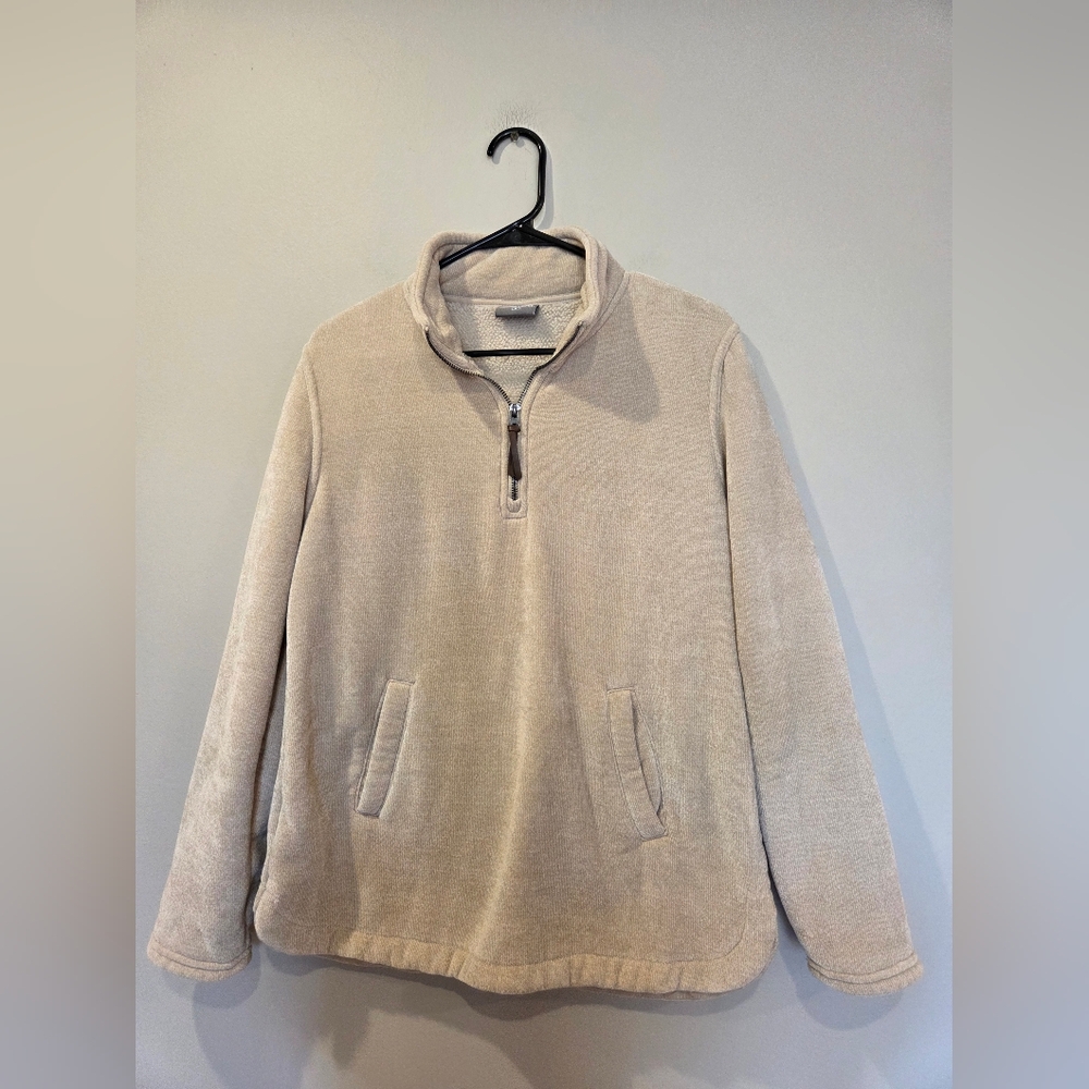 32 DEGREES HEAT Mock Neck Fleece 1/4 Zip Pullover Sweater - Women's